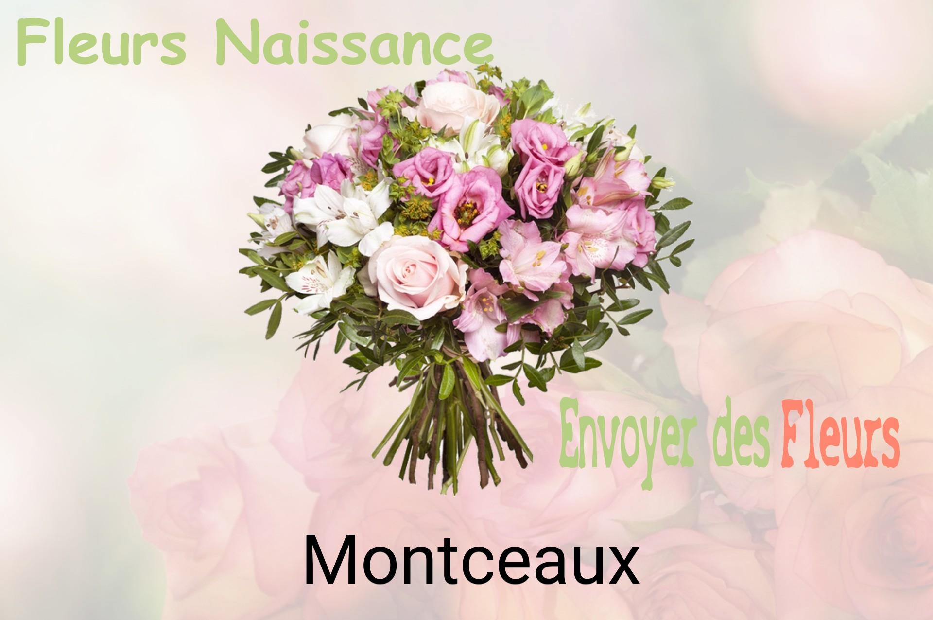 Bouquet de fleurs de naissance livré à Montceaux